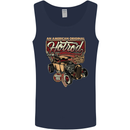 An American Original Hotrod Mens Vest Tank Top Navy Blue