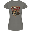 An American Original Hotrod Womens Petite Cut T-Shirt Charcoal
