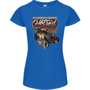 An American Original Hotrod Womens Petite Cut T-Shirt Royal Blue