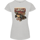 An American Original Hotrod Womens Petite Cut T-Shirt Sports Grey