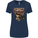 An American Original Hotrod Womens Wider Cut T-Shirt Navy Blue