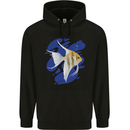 An Angel Fish in the Ocean Childrens Kids Hoodie Black