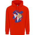 An Angel Fish in the Ocean Childrens Kids Hoodie Bright Red