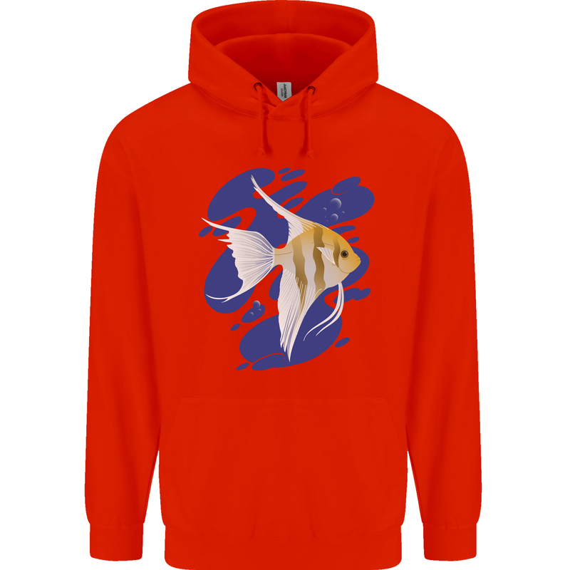 An Angel Fish in the Ocean Childrens Kids Hoodie Bright Red