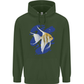 An Angel Fish in the Ocean Childrens Kids Hoodie Forest Green