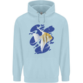 An Angel Fish in the Ocean Childrens Kids Hoodie Light Blue