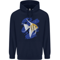 An Angel Fish in the Ocean Childrens Kids Hoodie Navy Blue