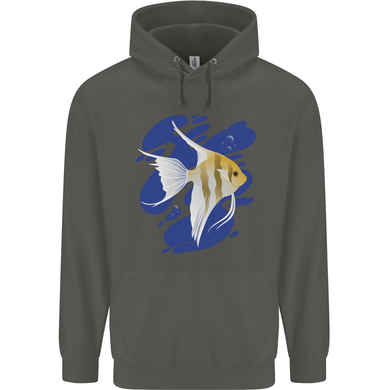 An Angel Fish in the Ocean Childrens Kids Hoodie Storm Grey
