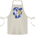 An Angel Fish in the Ocean Cotton Apron 100% Organic Natural