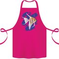 An Angel Fish in the Ocean Cotton Apron 100% Organic Pink
