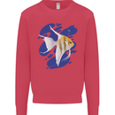 An Angel Fish in the Ocean Kids Sweatshirt Jumper Heliconia