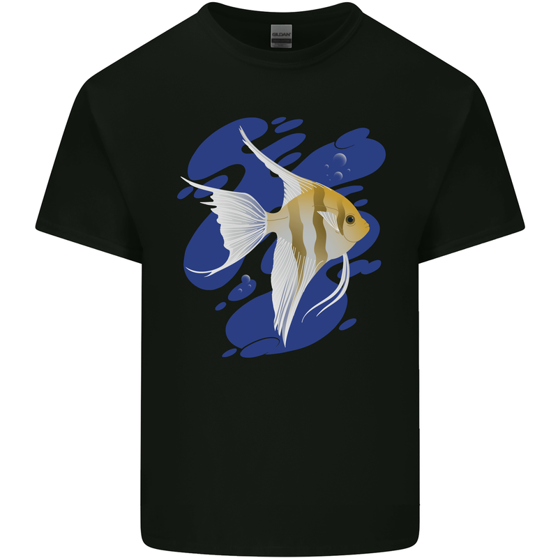An Angel Fish in the Ocean Kids T-Shirt Childrens Black