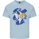 An Angel Fish in the Ocean Kids T-Shirt Childrens Light Blue