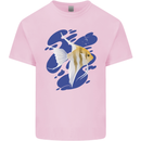 An Angel Fish in the Ocean Kids T-Shirt Childrens Light Pink