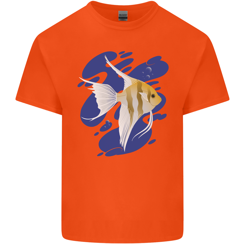 An Angel Fish in the Ocean Kids T-Shirt Childrens Orange