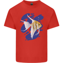 An Angel Fish in the Ocean Kids T-Shirt Childrens Red