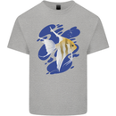 An Angel Fish in the Ocean Kids T-Shirt Childrens Sports Grey