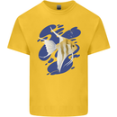 An Angel Fish in the Ocean Kids T-Shirt Childrens Yellow