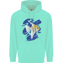 An Angel Fish in the Ocean Mens 80% Cotton Hoodie Peppermint