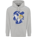 An Angel Fish in the Ocean Mens 80% Cotton Hoodie Sports Grey