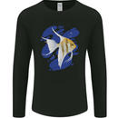 An Angel Fish in the Ocean Mens Long Sleeve T-Shirt Black