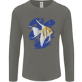An Angel Fish in the Ocean Mens Long Sleeve T-Shirt Charcoal