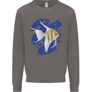 An Angel Fish in the Ocean Mens Sweatshirt Jumper Charcoal