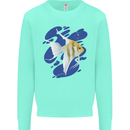 An Angel Fish in the Ocean Mens Sweatshirt Jumper Peppermint