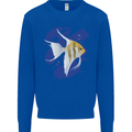 An Angel Fish in the Ocean Mens Sweatshirt Jumper Royal Blue