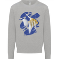 An Angel Fish in the Ocean Mens Sweatshirt Jumper Sports Grey