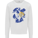 An Angel Fish in the Ocean Mens Sweatshirt Jumper White