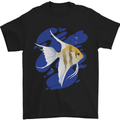 An Angel Fish in the Ocean Mens T-Shirt 100% Cotton Black