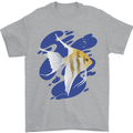 An Angel Fish in the Ocean Mens T-Shirt 100% Cotton Sports Grey
