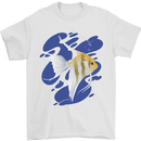 An Angel Fish in the Ocean Mens T-Shirt 100% Cotton White