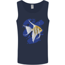 An Angel Fish in the Ocean Mens Vest Tank Top Navy Blue