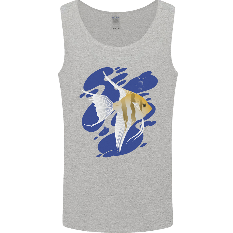 An Angel Fish in the Ocean Mens Vest Tank Top Sports Grey