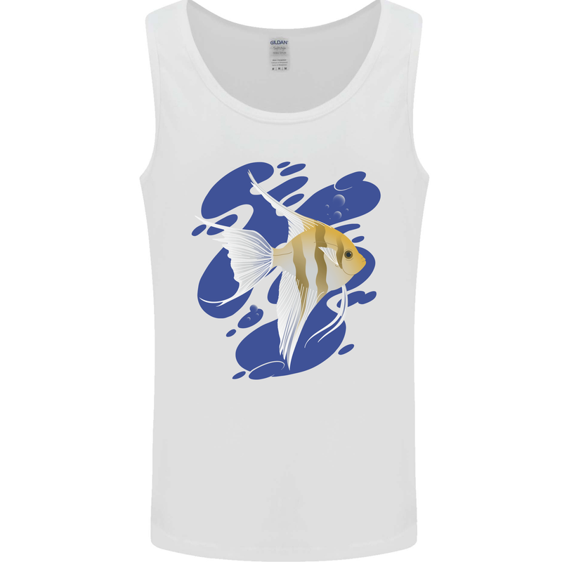 An Angel Fish in the Ocean Mens Vest Tank Top White