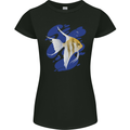 An Angel Fish in the Ocean Womens Petite Cut T-Shirt Black