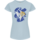 An Angel Fish in the Ocean Womens Petite Cut T-Shirt Light Blue