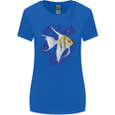 An Angel Fish in the Ocean Womens Wider Cut T-Shirt Royal Blue