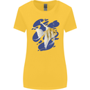 An Angel Fish in the Ocean Womens Wider Cut T-Shirt Yellow