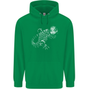 An Argentine Tegu Lizard Childrens Kids Hoodie Irish Green