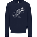 An Argentine Tegu Lizard Kids Sweatshirt Jumper Navy Blue
