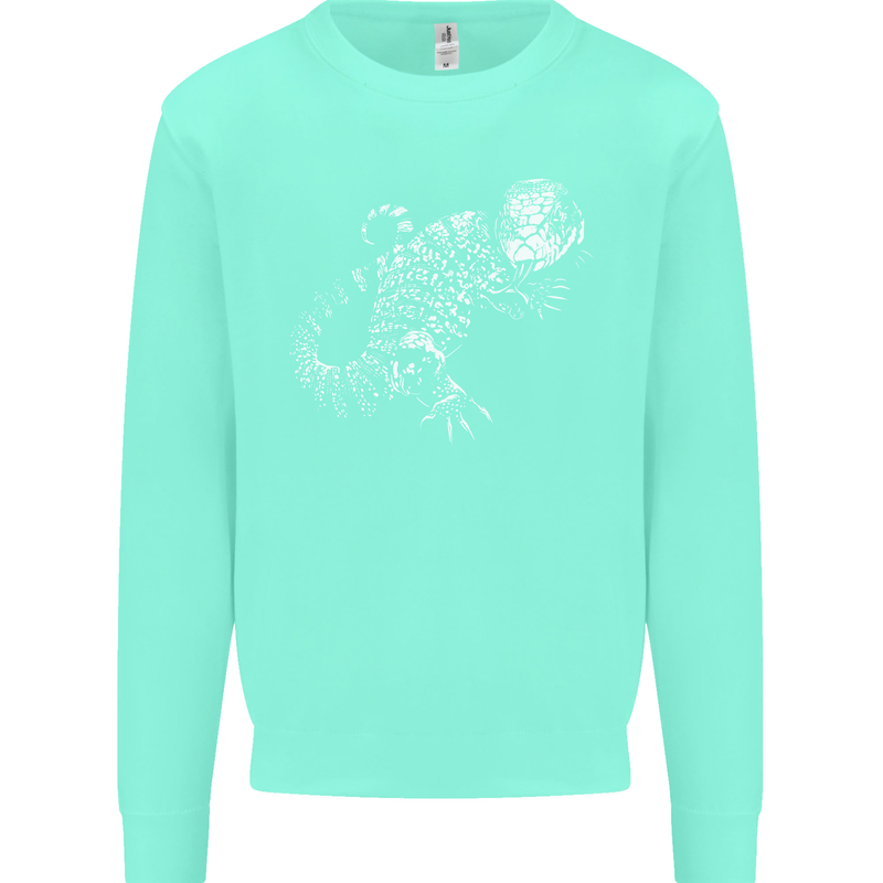 An Argentine Tegu Lizard Kids Sweatshirt Jumper Peppermint