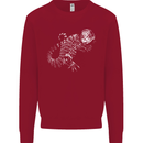 An Argentine Tegu Lizard Kids Sweatshirt Jumper Red