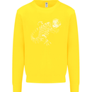 An Argentine Tegu Lizard Kids Sweatshirt Jumper Yellow