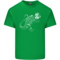 An Argentine Tegu Lizard Kids T-Shirt Childrens Irish Green