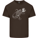 An Argentine Tegu Lizard Mens Cotton T-Shirt Tee Top Dark Chocolate
