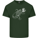 An Argentine Tegu Lizard Mens Cotton T-Shirt Tee Top Forest Green