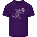 An Argentine Tegu Lizard Mens Cotton T-Shirt Tee Top Purple